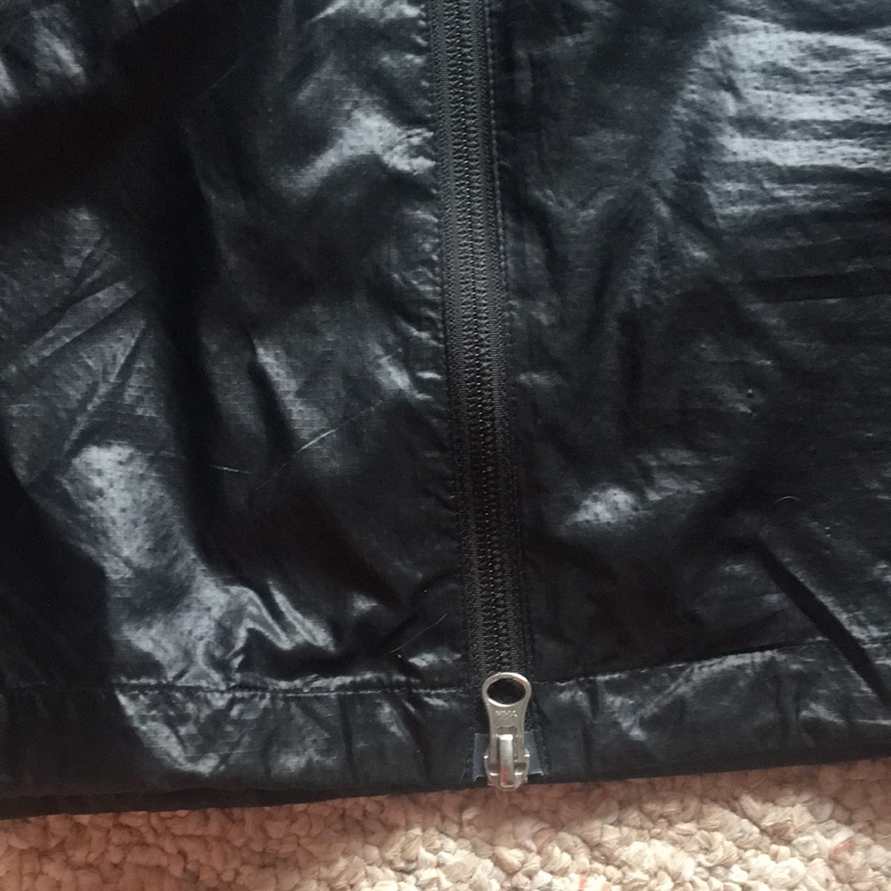 Nike NSW Casual windbreaker windrunner black packable jacket long black FC cinch - Picture 3 of 16